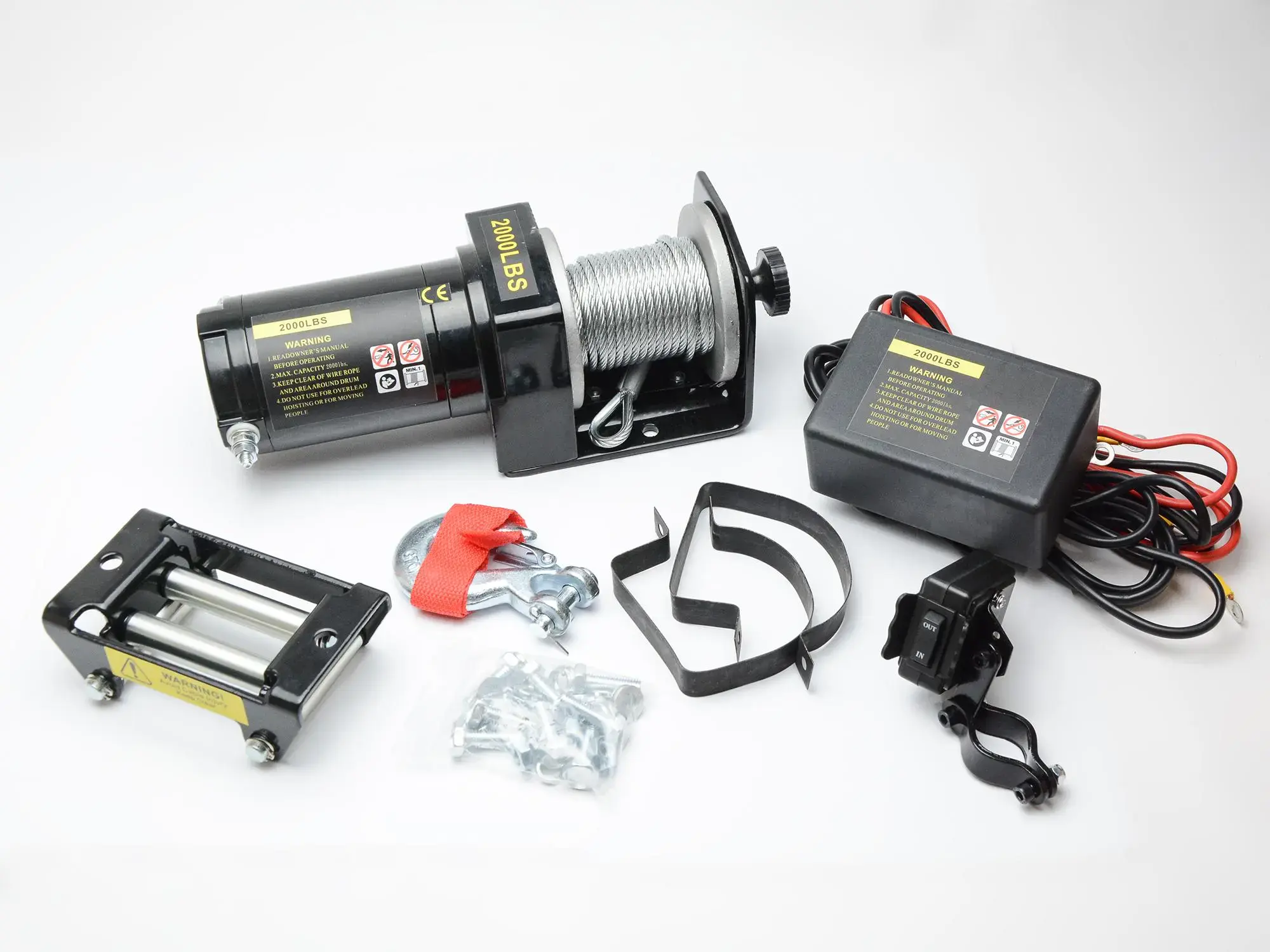 Лебедка электрическая 12V/2000 Grizlik 200new/200Ultra
