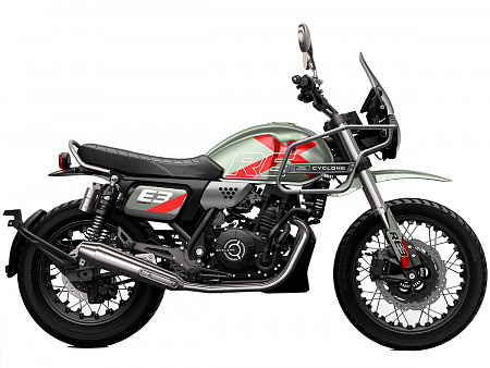 Мотоцикл Cyclone (Циклон) RE3 Scrambler (SR400-A) 2024 зеленый Мотоцикл Cyclone (Циклон) RE3 Scrambler (SR400-A) 2024 зеленый