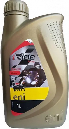 Масло моторное синтетическое ENI I-RIDE Racing 10w-50 1л Масло моторное синтетическое ENI I-RIDE Racing 10w-50 1л