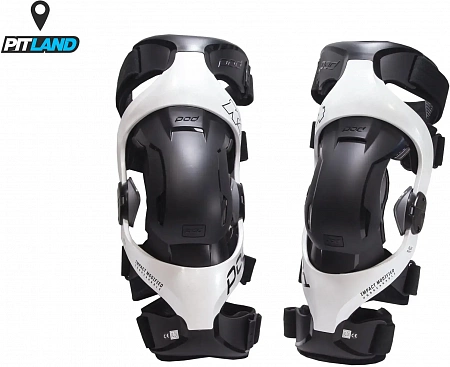 Шарнирные наколенники (брейсы) POD K4 2.0, White/Black 2024 Шарнирные наколенники (брейсы) POD K4 2.0, White/Black 2024